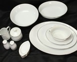 Noritake Reina 6450Q Serving Pieces Lot of 15 Bowls Platters Salt Pepper... - $146.99