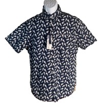 TROPICAL COLLECTION Men&#39;s Short Sleeve Button Down Pineapple Shirt Large... - $15.83