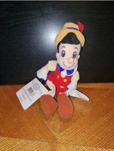 New Disney Store 8&quot; Pinocchio Mini Bean Bag Plush Stuffed Toy Vintage Ex... - $9.47