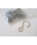36 Piece &quot;S&quot; Hooks 3.15&quot; Stainless Steel w/Clear Vinyl Tips Pole &amp; Drape... - $146.69 MXN
