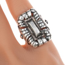 sz5 William Spratling silver ring with aztec pattern - $441.79
