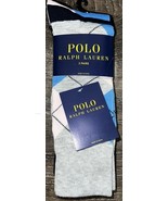 Polo Ralph Lauren ~ Mens 3-Pair Dress Crew Socks Polyester Blend ~ 6-12 - $33.83 CAD