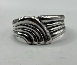 TAXCO TS-01 DOUBLE WAVE STERLING SILVER 925 ESTATE 6” CUFF BRACELET MEXI... - $89.05