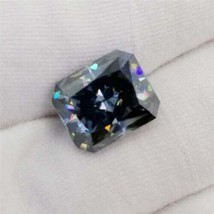 1.00 to 15.0 Ct Peacock Blue Radiant Cut Brilliant Loose Moissanite VVS1 Clarity - £17.93 GBP+