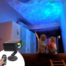Star Lights Galaxy Projector for Bedroom Ocean Wave Sound Activated Light 180 De - £55.48 GBP