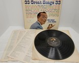 Join Bing &amp; Sing Along LP Record (Bing Crosby - 1960) W1363 - 33 GREAT S... - $6.40