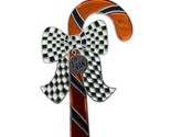 Midwest-CBK  Racing Candy Cane Enameled Metal Christmas Ornament Orange ... - $6.44