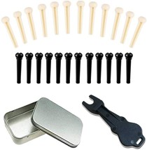 Ivory Acoustic Guitar Bridge Pins Plastic String End Peg Replacement Pac... - $15.95