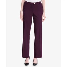 Calvin Klein Womens 6 Aubergine Purple Gold Button Pants NWT DC38 - $29.39