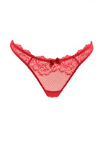 L&#39;agent By Agent Provocateur Womens Thongs Floral Elegant Lace Red Size S - £15.33 GBP