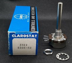 Clarostat 53C1 250K-RZ Ohm 2W Linear Taper Potentiometer - $11.99
