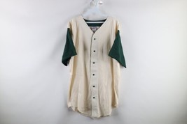 NOS Vtg 90s Streetwear Mens Large Blank Color Block Baseball Jersey Shirt USA - £38.68 GBP