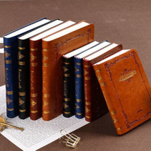 A6/A7 PU Leather Vintage Journal Notebook Lined Paper Writing Diary 200 Pages - £12.39 GBP+