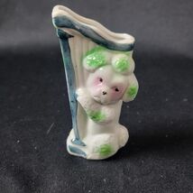 Poodle Vintage Figurine Playing Harp Made in Japan Anthropomorphic Dog C... - $16.46 CAD