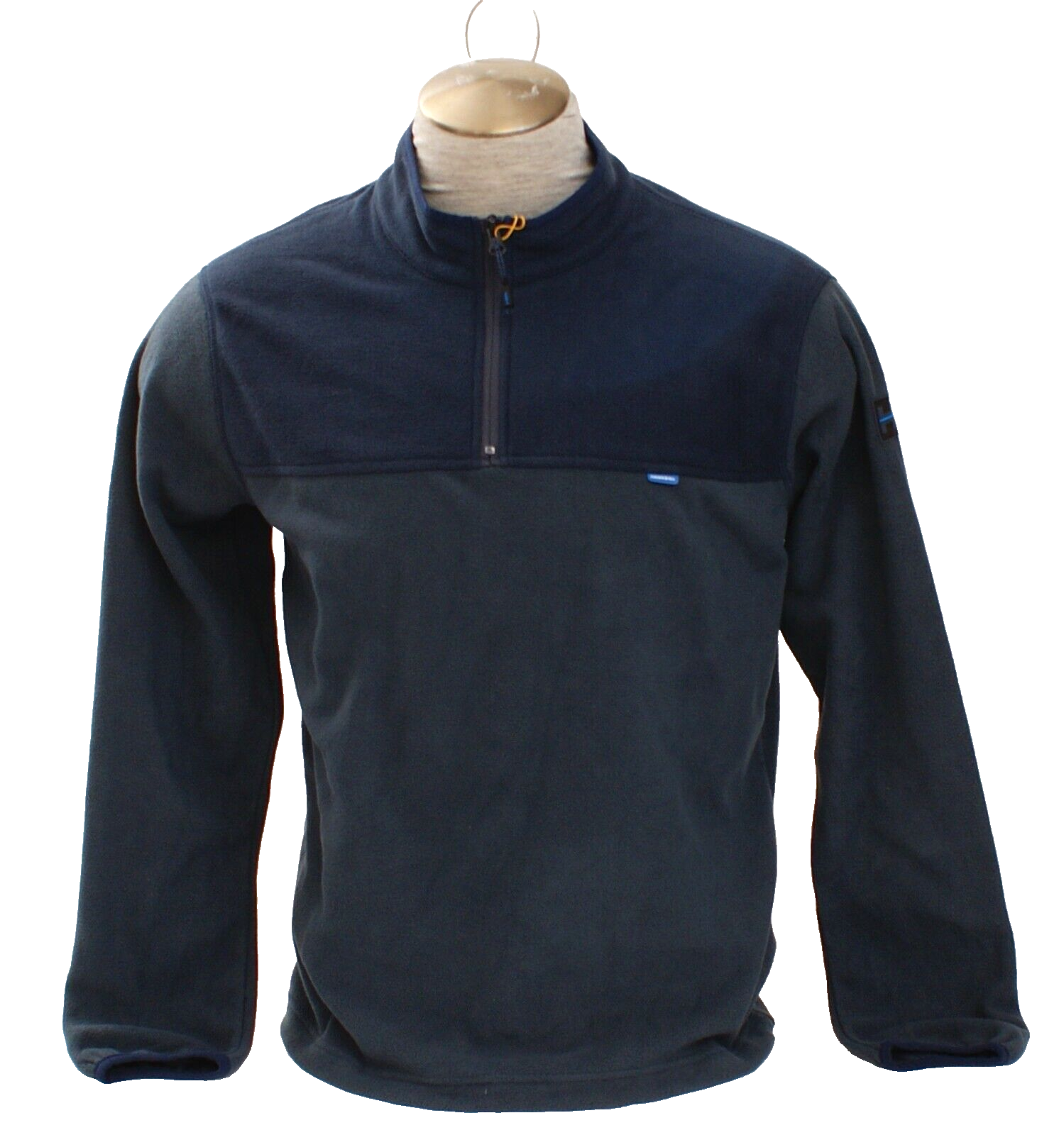 Hawke &amp; Co. Men&#39;s M Blue Color Block 1/4 Zip Fleece Pullover - $49.49