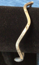 Vtg 925 Sterling Silver Bangle  Bracelet With Stars Made in Mexico ~876A - £21.29 GBP