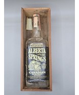 Vintage 70&#39;s Alberta Springs Canadian Whisky Empty Bottle-Wood Box Slidi... - €22,19 EUR