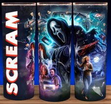 90s Scream Ghostface Retro Look Horror Cup Tumbler 20oz - £15.60 GBP