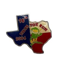 Tilts 16Th Annual Toy Run Collectible Pin Badge State Texas Pin Elf Chri... - $6.78