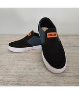 FALLEN &#39;The Easy&#39; Slip On Skate Loafers Black Green-Boys Sz 5 NO INSOLES - $14.91 CAD