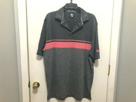FootJoy Mens Polyester Blend Short Sleeve Golf Polo Shirt Size Large - $13.85