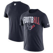 Houston Texans Mens Nike All Football Dri-Fit Cotton S/S T-Shirt - 3XL - NWT - £19.31 GBP