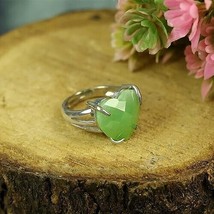 Valentine Love Gift Ring Gemstone Adjustable Rings, Amethyst, Black tourmaline a - £23.99 GBP