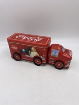 Coke Delivery Truck Metal Tin Coca Cola Collectible 6 Wheels 2 Compartments - $11.98