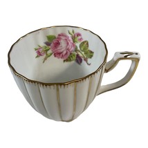 Grosvenor Bone China England Floral Gold Tea Cup Saucer Set Pink Roses S... - £33.47 GBP