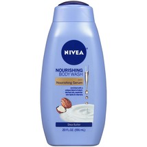 NIVEA Shea Butter Nourishing Body Wash, Moisturizing Body Wash for Dry Skin, 20  - £17.57 GBP