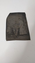 Antique 1800s Tintype Photo Soldier and Wife - Victorian Era Couple Photograph - £10.28 GBP