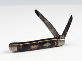 Vintage Imperial Diamond Edge Pocket Knife 2-blade D.E. Black handle -Br... - £12.45 GBP