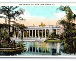 The Peristyle City Park New Orleans Louisiana LA UNP WB Postcard Y6 - £3.17 GBP