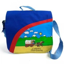 Calgary Stampede Messenger Bag Kids Red Blue Colorblock Bright School Souvenir - £22.69 GBP