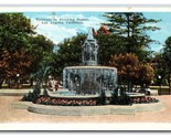 Pershing Square Fountain Los Angeles California CA UNP WB Postcard H23 - $2.92
