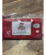 4 Napkins Holiday Time Christmas  RED Cloth 17&quot;x17” Fashion Industries V... - €12,19 EUR