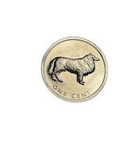 2003 Cook Island  One Cent DOG  Collie  Coin UNC - $3.56