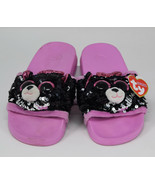 TY Kiki Fashion Slip on Sandals Slippers Girls Size 1-3 TY Beanie - £23.00 GBP