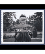 Digital Download: Cat Eye Glasses Lady w Big Fish 1960s Vintage Polaroid... - $2.99