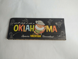 Vintage 1960s Oklahoma Vacation Treasureland Travel Map Brochure Pamphlet Ad - £10.38 GBP