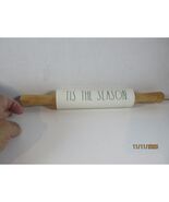 Rae Dunn Rolling Pin Tis The Season Christmas Kitchen Baking Decor - $141.06 MXN