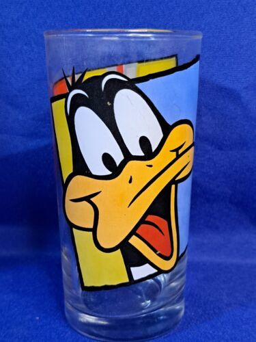 Looney Tunes Promotional Glass Warner Bros DAFFY DUCK BUGS BUNNY Head Shots 1994 - $12.19