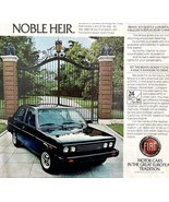 Fiat Brava 1980 Advertisement With 1915 Fiat Vintage Automobilia DWEE24 - €26,05 EUR