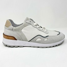 Clae Hayden White Grey Suede Mens Premium Low Casual Sneakers - £48.07 GBP