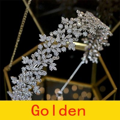 Primary image for High Quality Crystal Bride Headband Hair Band 100% Zirconia Female Jewelry Weddi