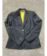 Anne Klein Womens Blazer Suit Peak Collar Button Lined Gray Petitie Size 0P - $22.84 CAD