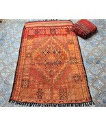 Big MOROCCAN beniouarain RUG vintage rug moroccan rug berber rug tribal ... - $599.00