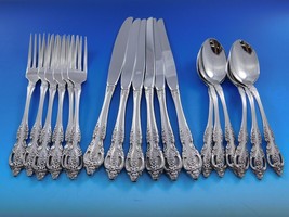 Renoir - Pembrooke by Oneida Stainless Steel Flatware Set Lot Service 18 pieces - £89.81 GBP