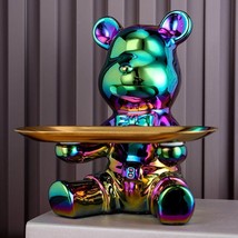 Ceramic Holograph Rainbow Little Bear Piggy Bank Butler - Gift Idea - $34.99