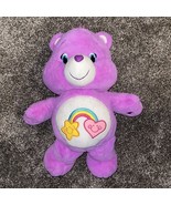 Care Bears Best Friend Bear 2015 Purple Plush Care Bear Purple Rainbow 18&quot; - $410.51 MXN
